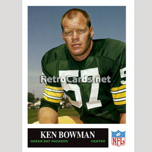 1965P Ken Bowman Green Bay Packers