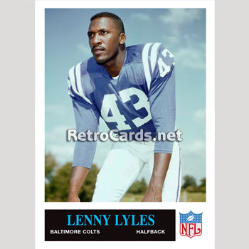 1965P Lenny Lyles Baltimore Colts – RetroCards