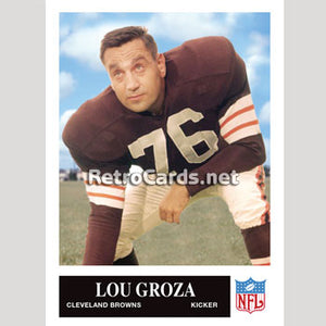1965P Lou Groza Cleveland Browns