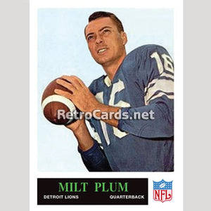 1965P Milt Plum Detroit Lions