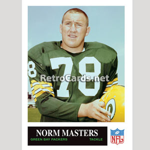 1965P Norm Masters Green Bay Packers