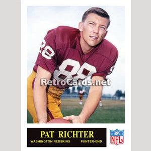 1965P Pat Richter Washington Redskins