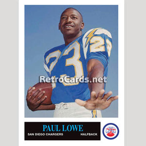 1965P Paul Lowe San Diego Chargers