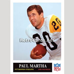 1965P Paul Martha Pittsburgh Steelers