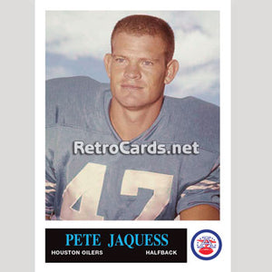 1965P Pete Jaquess Houston Oilers
