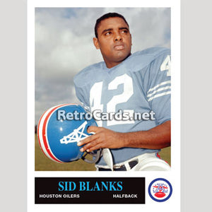 1965P Sid Blanks Houston Oilers