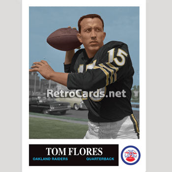 1965P Tom Flores Oakland Raiders – RetroCards