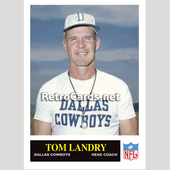 1965P Tom Landry Dallas Cowboys – RetroCards