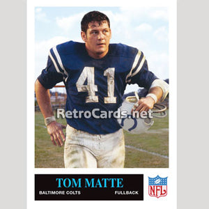1965P Tom Matte Baltimore Colts