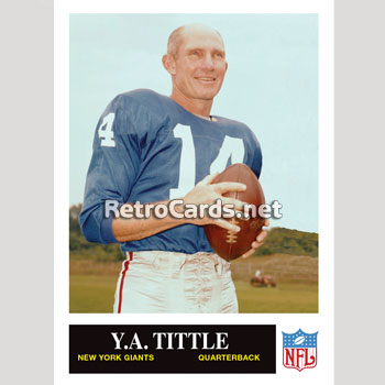 1965P Y.A. Tittle New York Giants – RetroCards