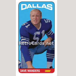 1965T Dave Manders Dallas Cowboys