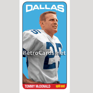 1965T Tommy McDonald Dallas Cowboys