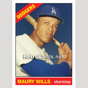 1966T Maury Wills Los Angeles Dodgers