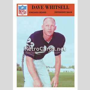 1966P Dave Whitsell Chicago Bears
