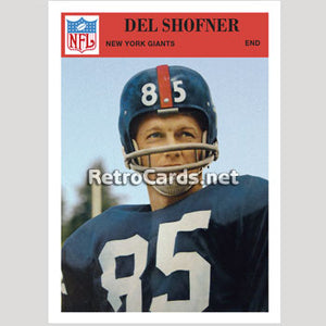 1966P Del Shofner New York Giants