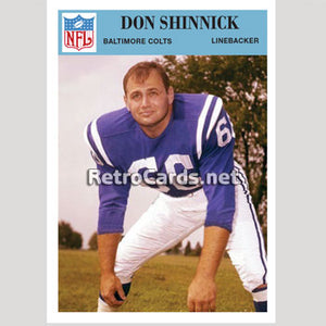 1966P Don Shinnick Baltimore Colts