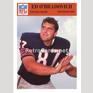 1966P Ed O'Bradovich Chicago Bears