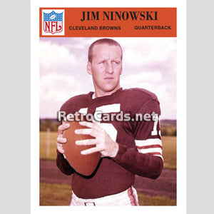 1966P Jim Ninowski Cleveland Browns