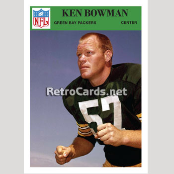 1969T Ken Bowman Green Bay Packers – RetroCards