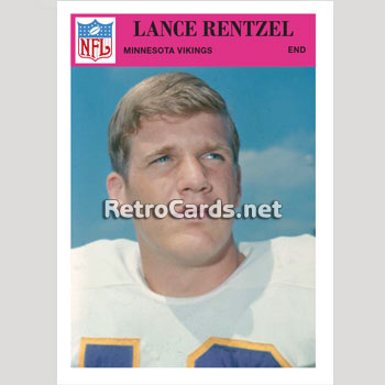 1966P Lance Rentzel Minnesota Vikings – RetroCards
