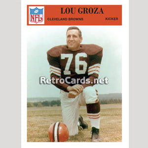 1966P Lou Groza Cleveland Browns