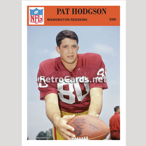 1966P Pat Hodgson Washington Redskins