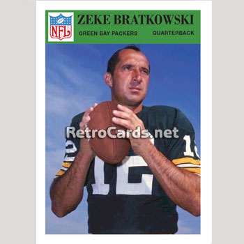 1966PB Zeke Bratkowski Green Bay Packers – RetroCards