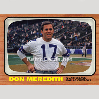 1964T Don Meredith Dallas Cowboys – RetroCards