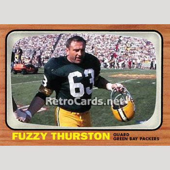 1966T Fuzzy Thurston Green Bay Packers – RetroCards