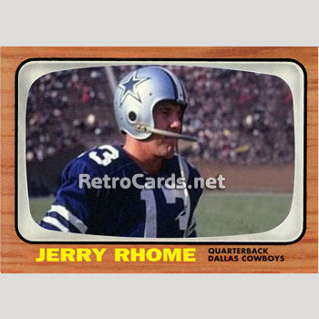 1966T Jerry Rhome Dallas Cowboys – RetroCards