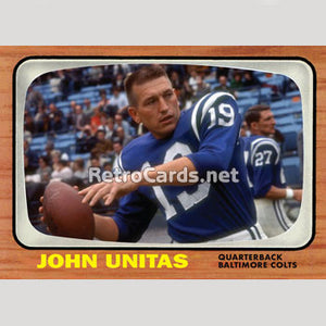 1966T Johnny Unitas NFL All Stars