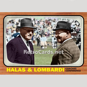 1966T George Halas & Vince Lombardi NFL All Stars