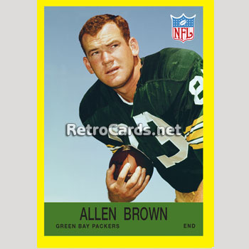 1967P Allen Brown Green Bay Packers – RetroCards