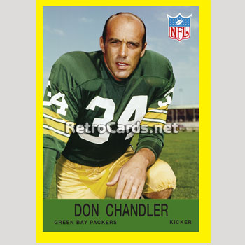 1965-67 Don Chandler Game Worn Green Bay Packers Jersey., Lot #81923