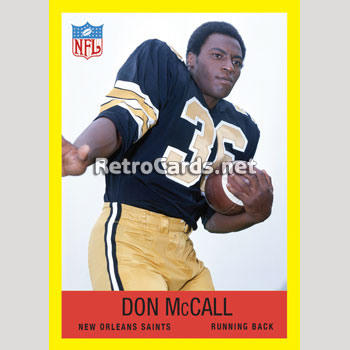 1967P Don McCall New Orleans Saints