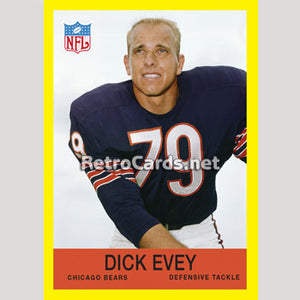 1967P Dick Evey Chicago Bears