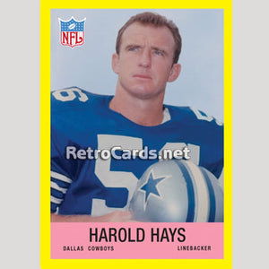 1967P Harold Hays Dallas Cowboys