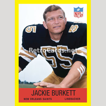 1967P Jackie Burkett New Orleans Saints