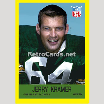 1969T Jerry Kramer Green Bay Packers – RetroCards