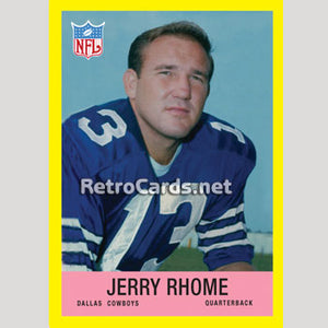 1967P Jerry Rhome Dallas Cowboys
