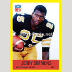 1967P Jerry Simmons New Orleans Saints