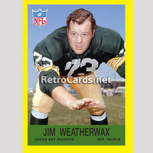 1967P Jim Weatherwax Green Bay Packers