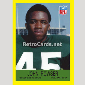 1967P John Rowser Green Bay Packers