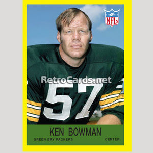 1967P Ken Bowman Green Bay Packers