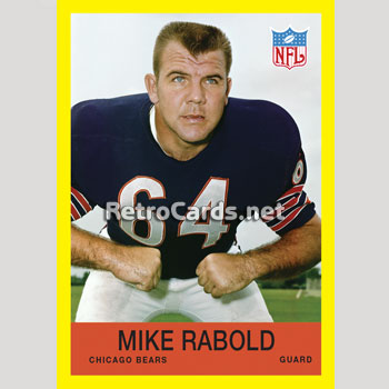 1967P Mike Rabold Chicago Bears – RetroCards