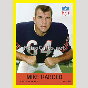 1967P Mike Rabold Chicago Bears