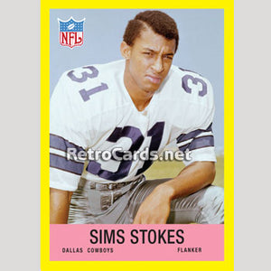 1967P Sims Stokes Dallas Cowboys
