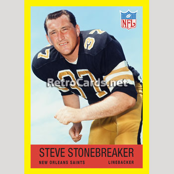 1967P Steve Stonebreaker New Orleans Saints – RetroCards