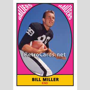 1967T Bill Miller Oakland Raiders