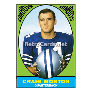 1967T Craig Morton Dallas Cowboys – RetroCards